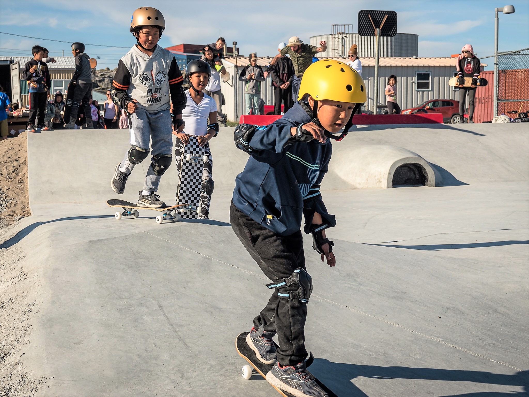 The new Inukjuak skatepark built by Make Life Skate Life is officially open